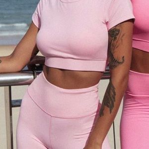 SASKI collection pink hues leggings